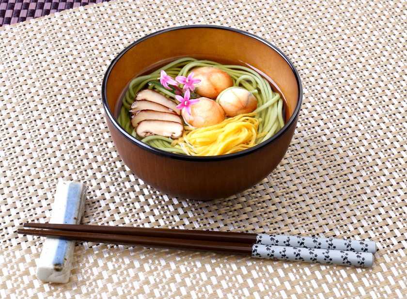 茶そばのお吸い物
