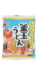 レンジでもちもち釜玉うどんあごだし醤油画像